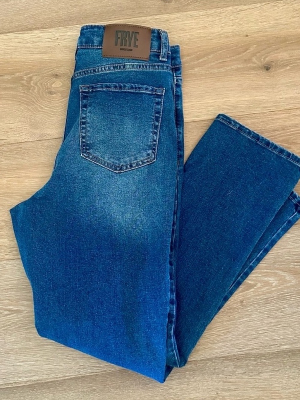 Frye High Rise Straight Leg Jeans - Picture 2 of 8